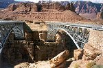 The old and the new bridge over the  Colorado