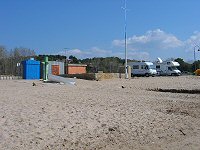 Motorhomes aan het strand