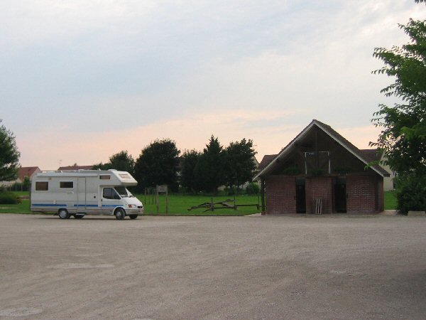 De parking in Pontigny