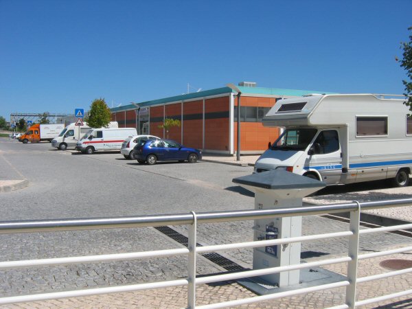 Camperplaats aan de Aquapolis in Abrantes