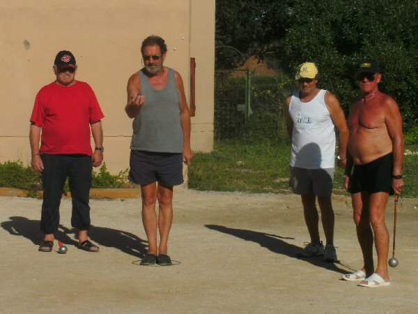 Petanque spelen