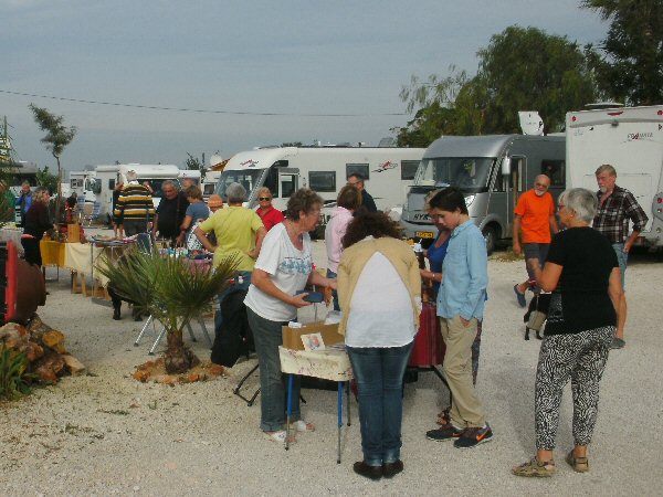 Kunstmarkt op de camping