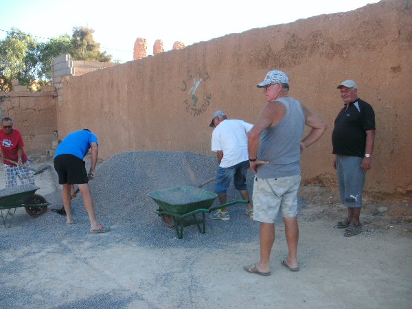 Herstelling van de Ptanquebanen