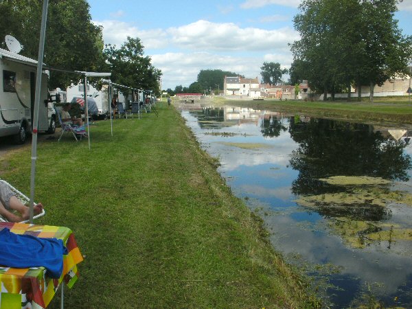 Motorhomes langs het kanaal