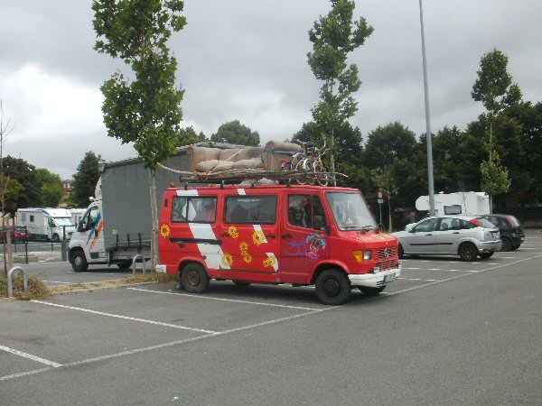 Motorhomes op de parking