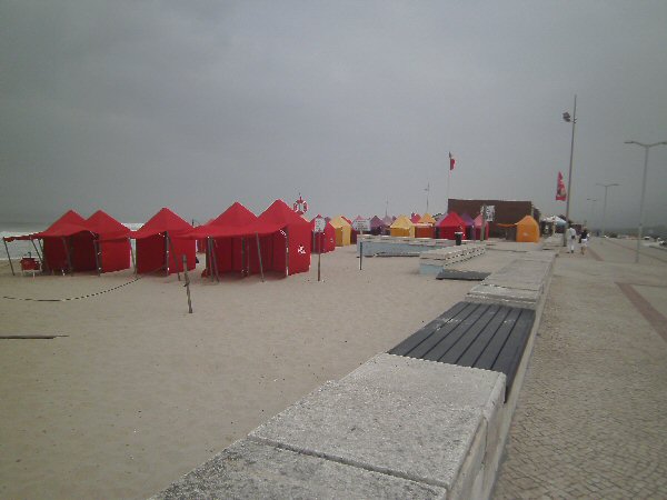 Tentjes op het strand