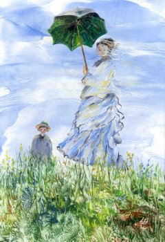 La promenade - Dame avec Parasol